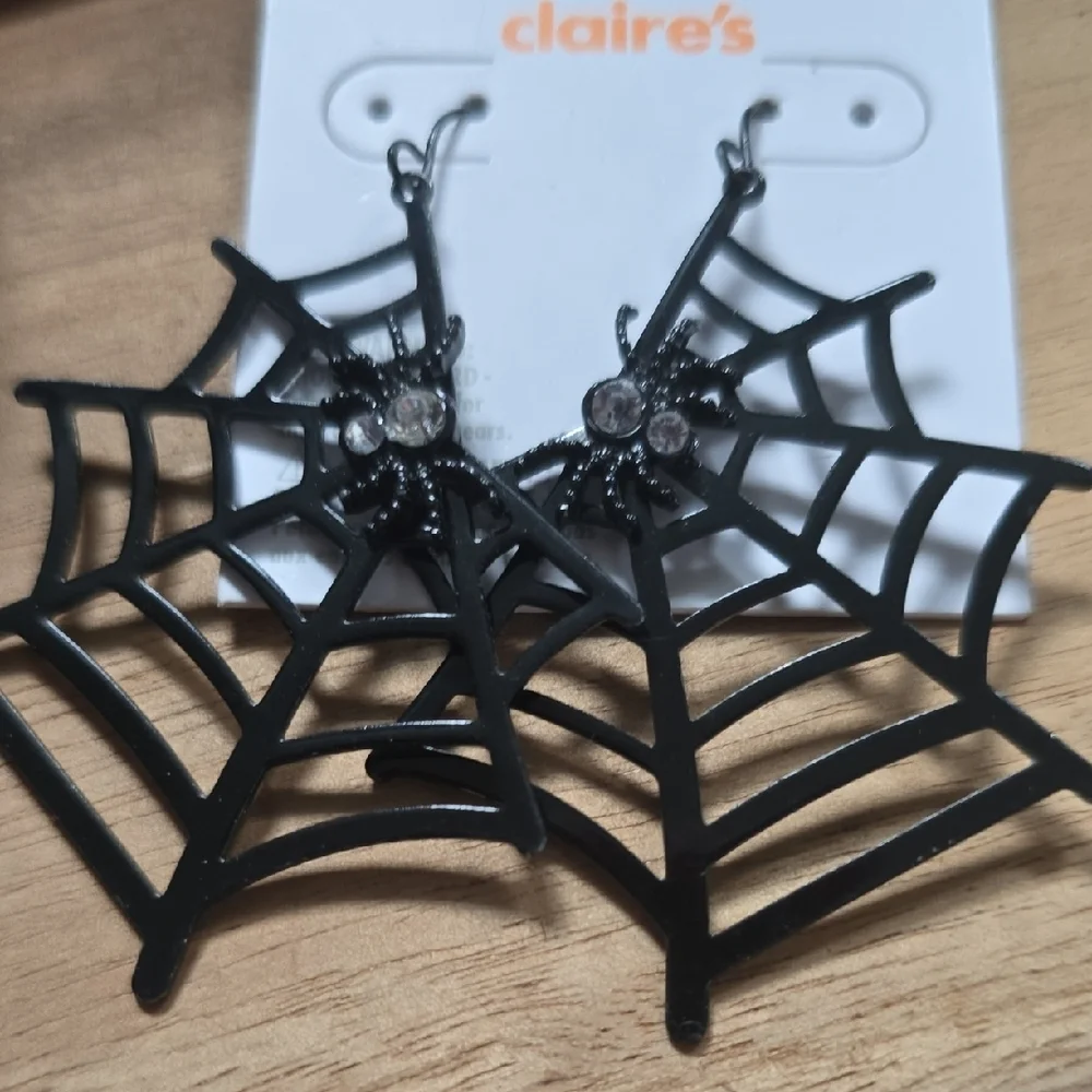 Claire's Black Spider Web Jewelry